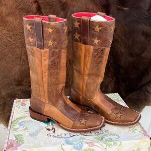 Macie Bean flag stars and stripes boots Style #M9064